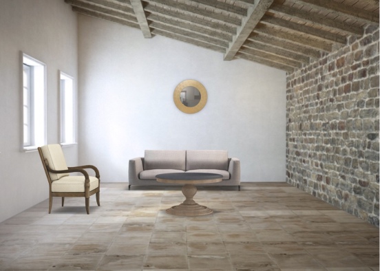 Tile living room Design Rendering