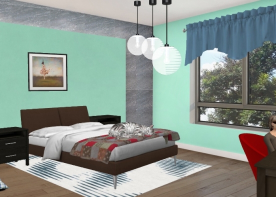 Young Adult Bedroom! Design Rendering