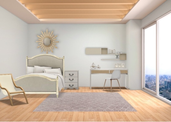 Casual Bedroom Design Rendering