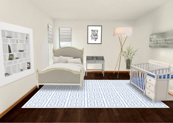 Baby and Parents Room Design Rendering