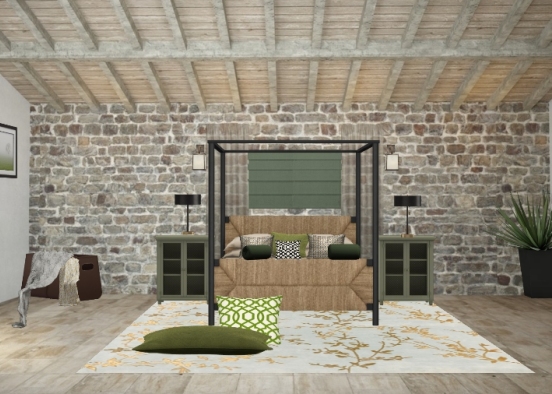 Cottage room by  kd Design Rendering