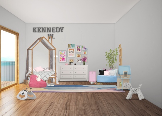 Kennedy’s dream bedroom👑 Design Rendering