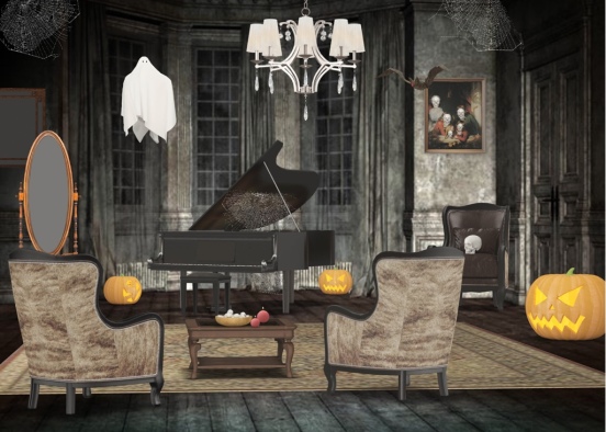 Halloween haunted mansion Design Rendering