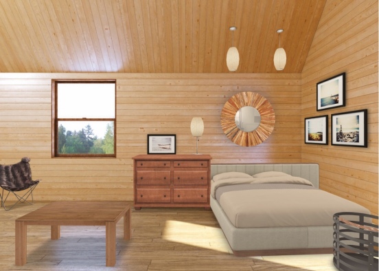 log cabin Design Rendering
