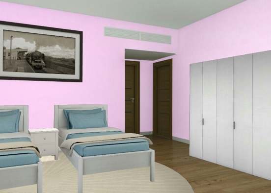 Dormitorio para 2 Design Rendering