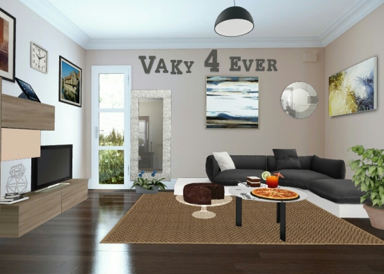 Living room and brithday celebration 🎉 🎊🎉 Design Rendering