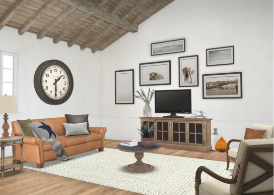 Fixer Upper®️ Living Room Design Rendering