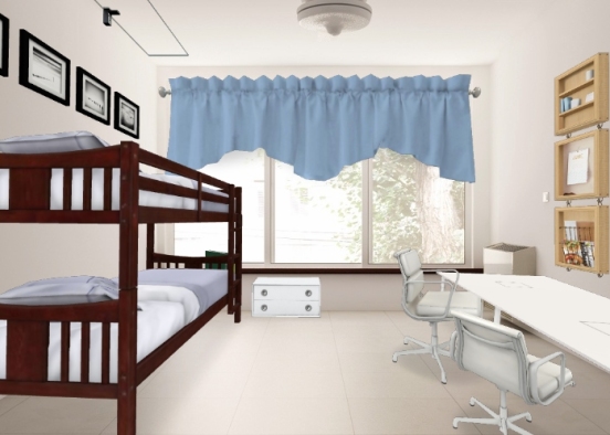 Kids Bedroom Design Rendering