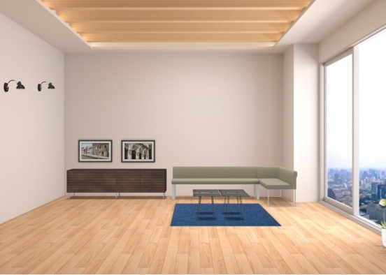 the living room  Design Rendering
