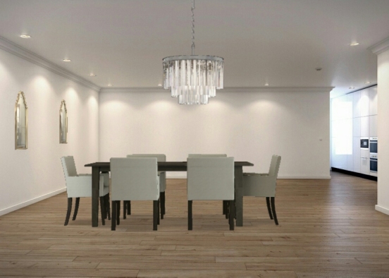 Luxury Dining Room Design Rendering