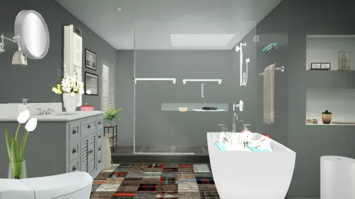 The Gray Bathroom 