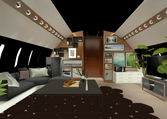 Flying living room  Design Rendering