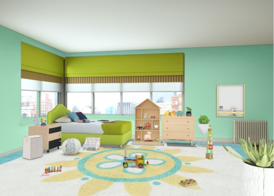 Kids’ Room Design Rendering