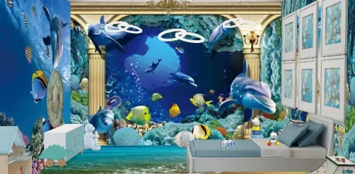 Kid's room blue