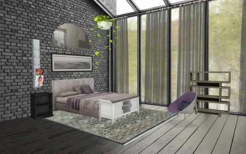 Lavender bedroom