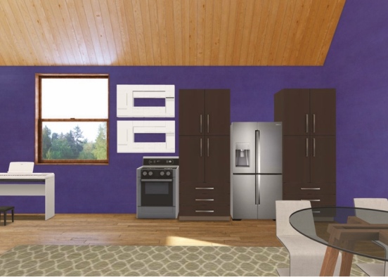 cottage kitchen  Design Rendering