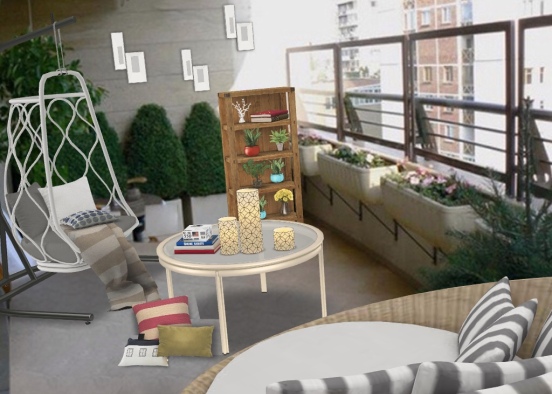 Small but comfy- balcony Design Rendering