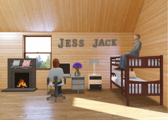 Jess and Jack’s room #The best Design Rendering