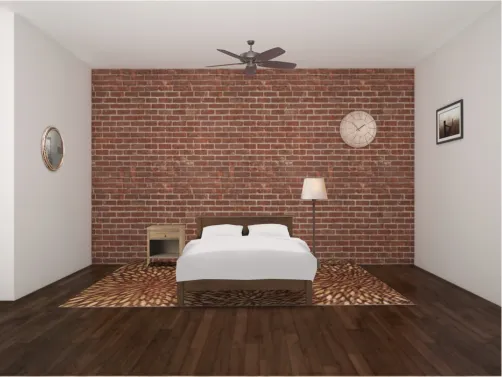 Brick bedroom