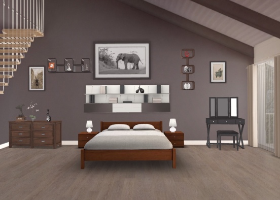 slaapkamer Design Rendering