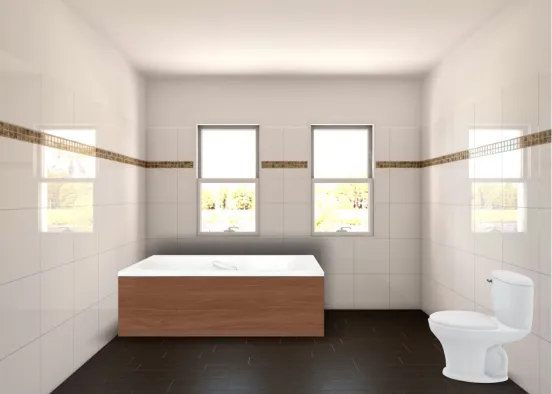the shiny bathroom  Design Rendering