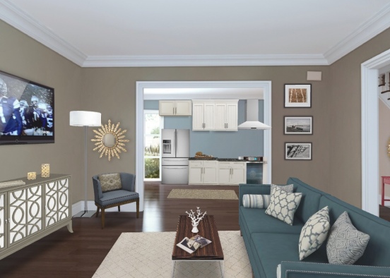 Traditional living room  Design Rendering