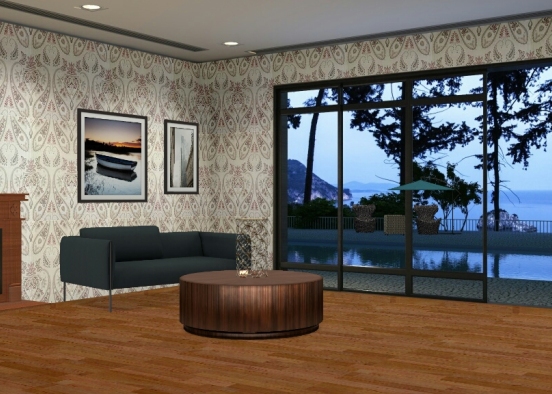 Cozy lounge Design Rendering