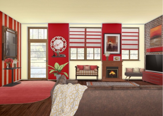 Living Room by Jenesis Designs Design Rendering