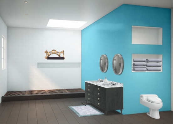 Huge bathroom Design Rendering