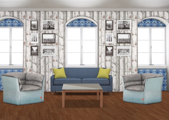 Living super room Design Rendering