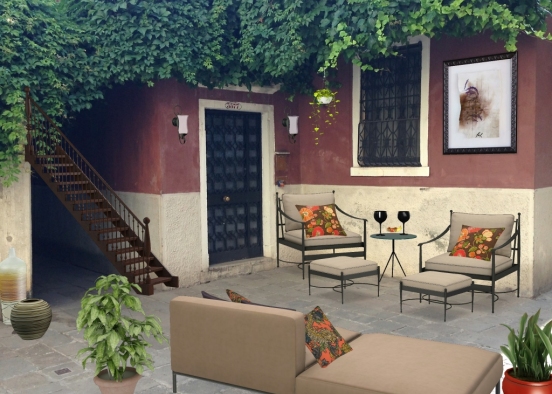 Venice patio Design Rendering