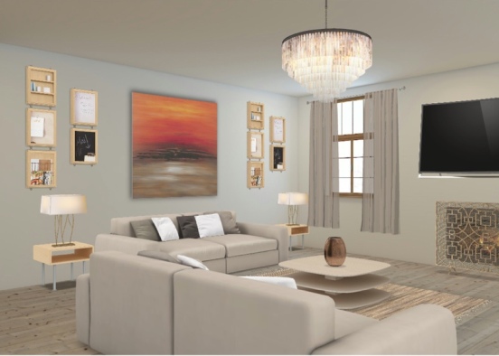 Comfy living area Design Rendering