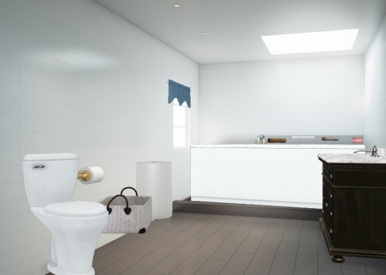 Baño formal Design Rendering