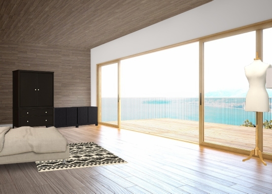 Beach bedroom  Design Rendering