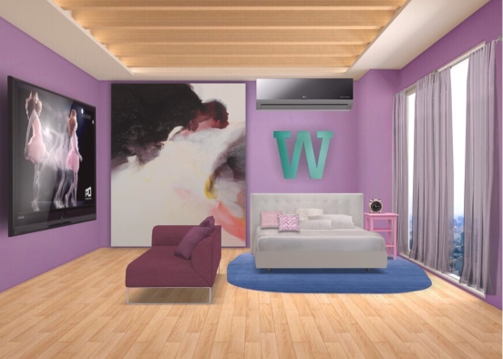 Dormitorio de Wendy Design Rendering