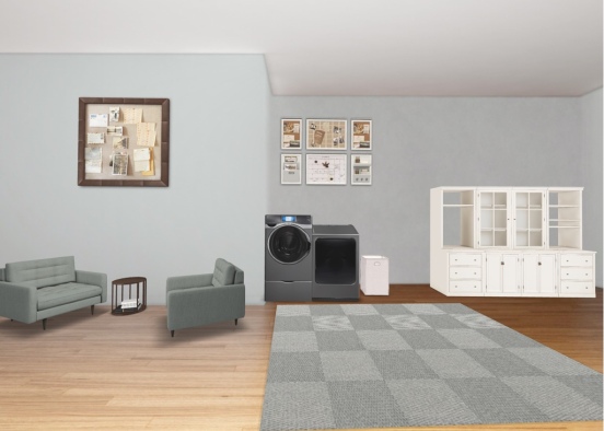my home laundry room  Design Rendering