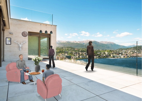 Nice Day on The Balcony Design Rendering