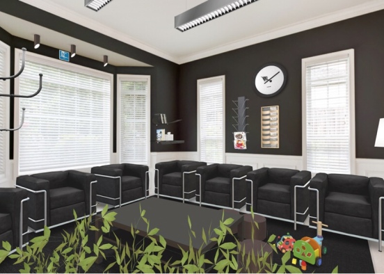 Waiting room noire mon frère⚫️ Design Rendering