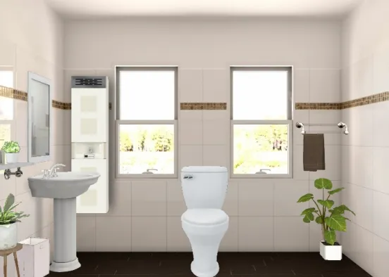 # Toilet model 1 Design Rendering