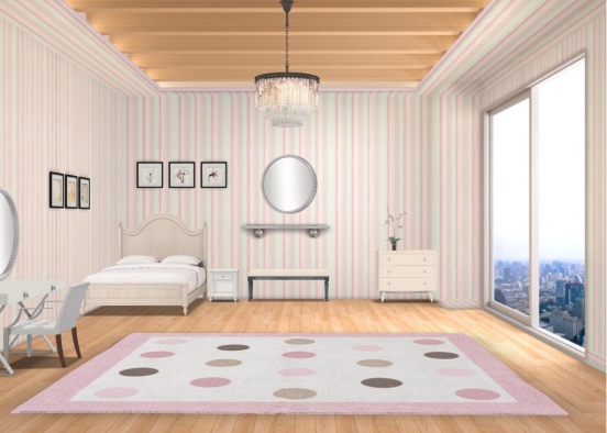 tween pink room Design Rendering