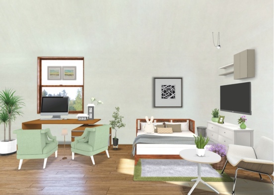 minty dream Room Design Rendering