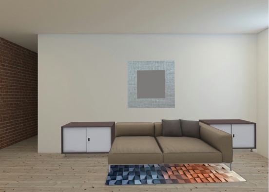 Living area Design Rendering