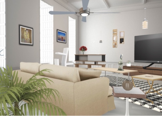 living  room Design Rendering