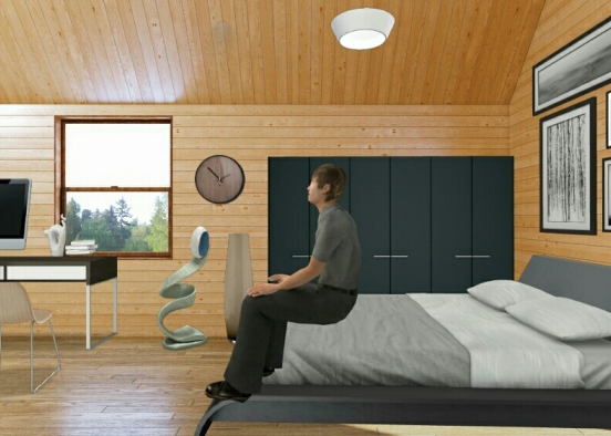 Casual room Design Rendering