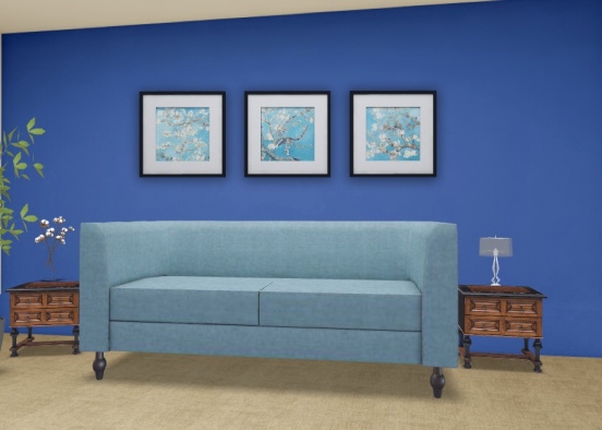 Living Room 🍃 Design Rendering