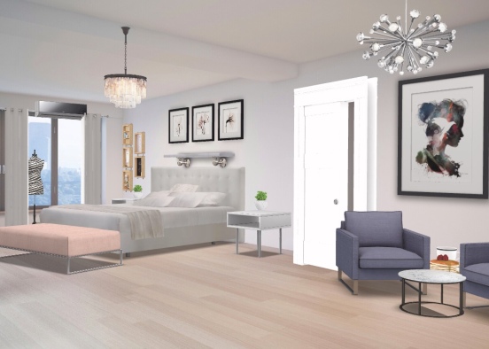 Would you like to spend your day in such a nice room? What do you think looks cute? Design Rendering