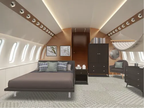 Private Plane bedroom