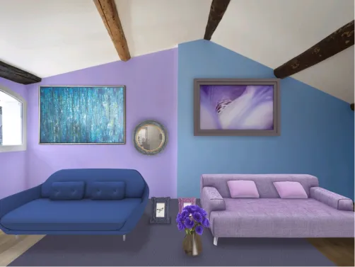 blue and purple