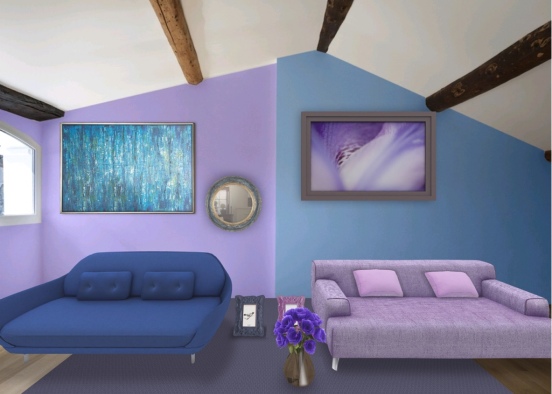 blue and purple Design Rendering