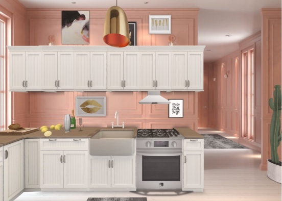 roses and kitchens Design Rendering